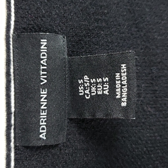 Adrienne Vittadini Women's Small Black & White Cardigan - Picture 7 of 11